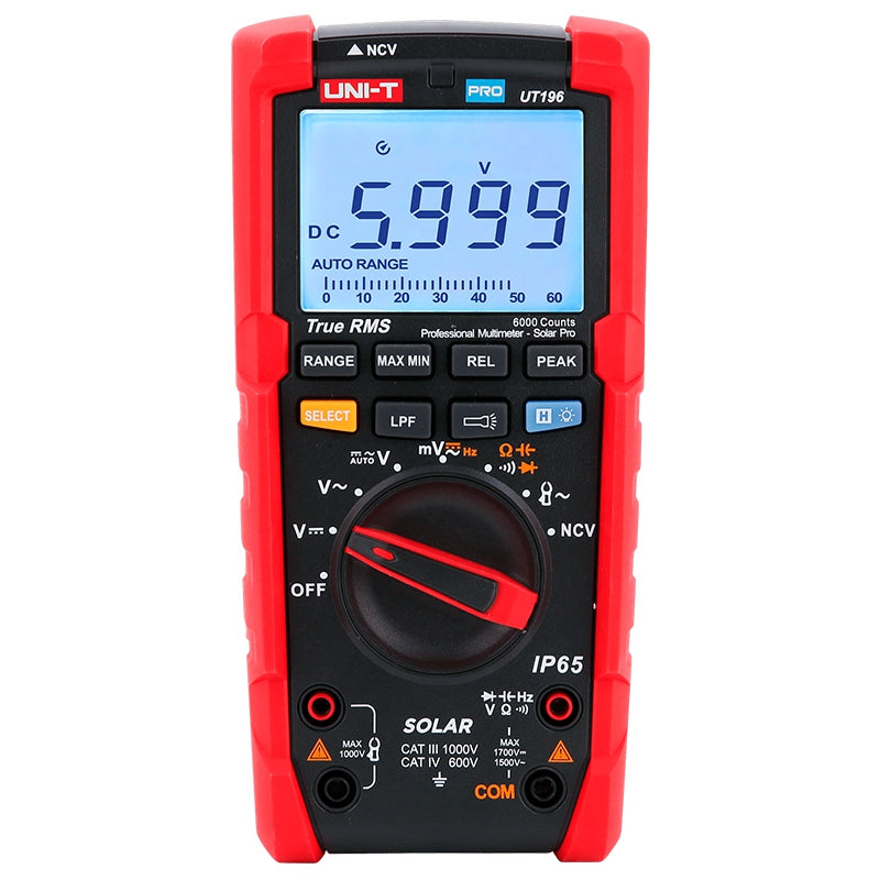 Multimetru digital UT196 True RMS, măsurare până la 1700 V DC, 6000 citiri - Uni-T MIE0468