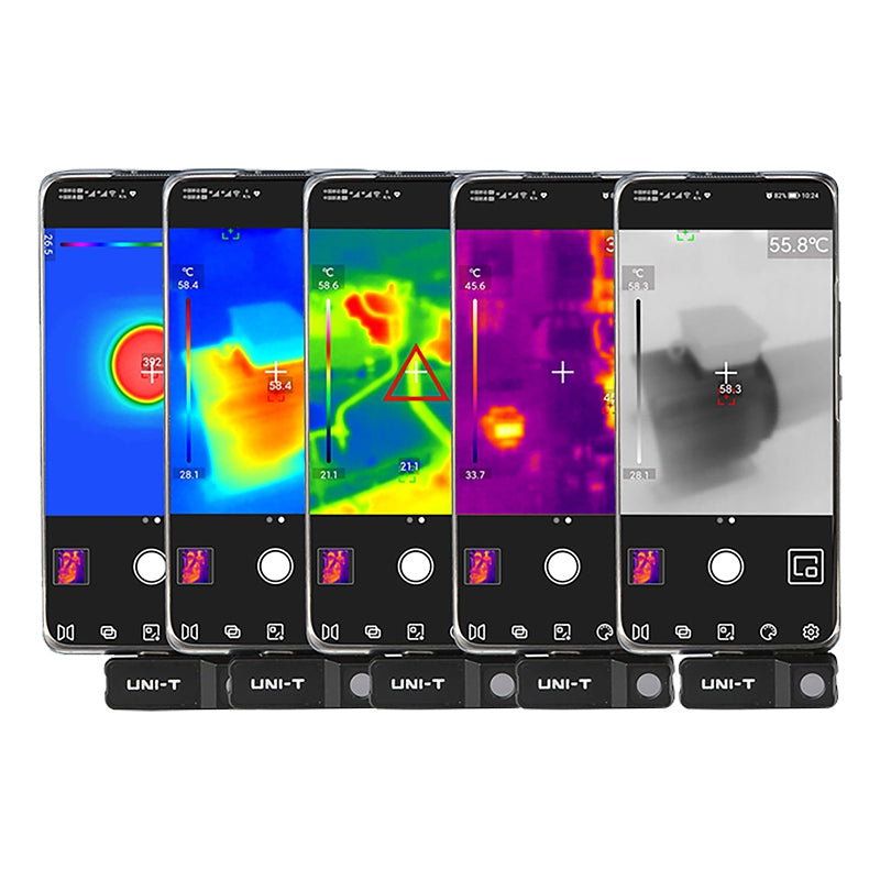 Camera termoviziune UTI120MOBILE, rezoluție IR 120 × 90 px și câmp vizual 50° × 38° - Uni-T MIE0473