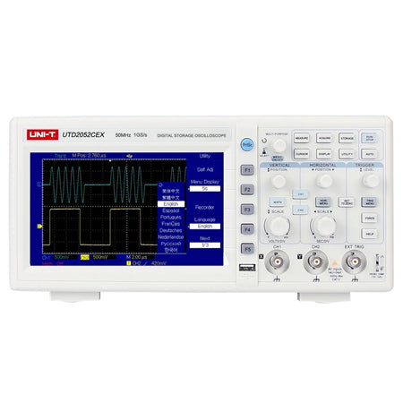 Osciloscop UTD2052CEX+ 50 MHz, 2 canale, 1 GS/s - Uni-T MIE0479