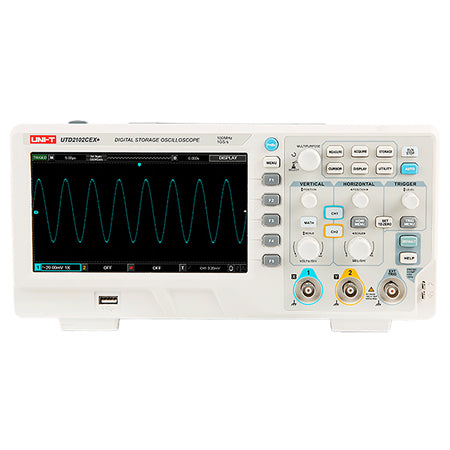 Osciloscop UTD2202CEX+ 2 canale 200 MHz 1 Gsps ecran 7" LCD Uni-T MIE0481