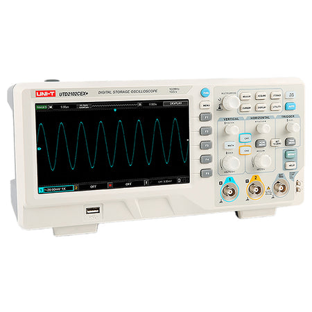 Osciloscop UTD2202CEX+ 2 canale 200 MHz 1 Gsps ecran 7" LCD Uni-T MIE0481