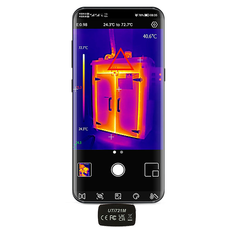 Camera termoviziune UTI721M, 256×192 px, USB-C - Uni-T MIE0488