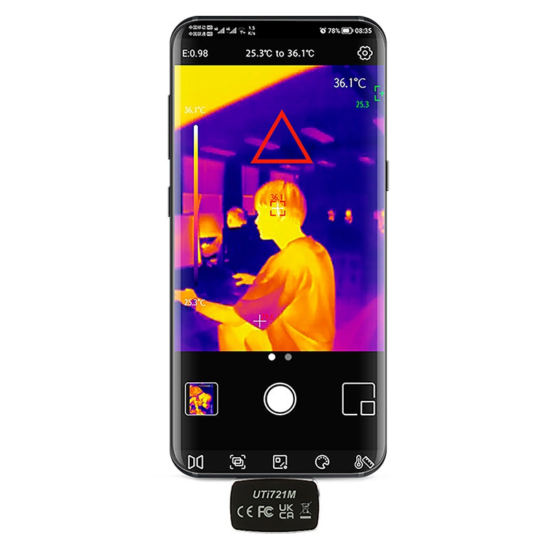 Camera termoviziune UTI721M, 256×192 px, USB-C - Uni-T MIE0488