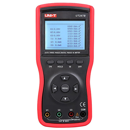 Multimetru digital trifazat UT267B cu măsurare 0 V-600 V AC și putere până la 12 kW Uni-T MIE0492