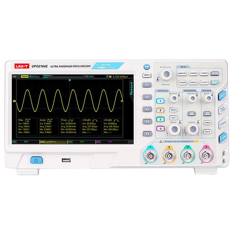 Osciloscop digital 2 canale 100 MHz 1 GS/s UPO2102 Uni-T MIE0499