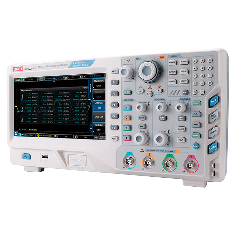 Osciloscop 2 canale 100 MHz 1 GS/s cu ecran 8 inchi Uni-T MIE0500