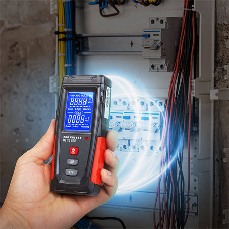 Multimetru radiație electromagnetică cu măsurare V/m și µT, afișaj LCD MAXWELL MIE25800