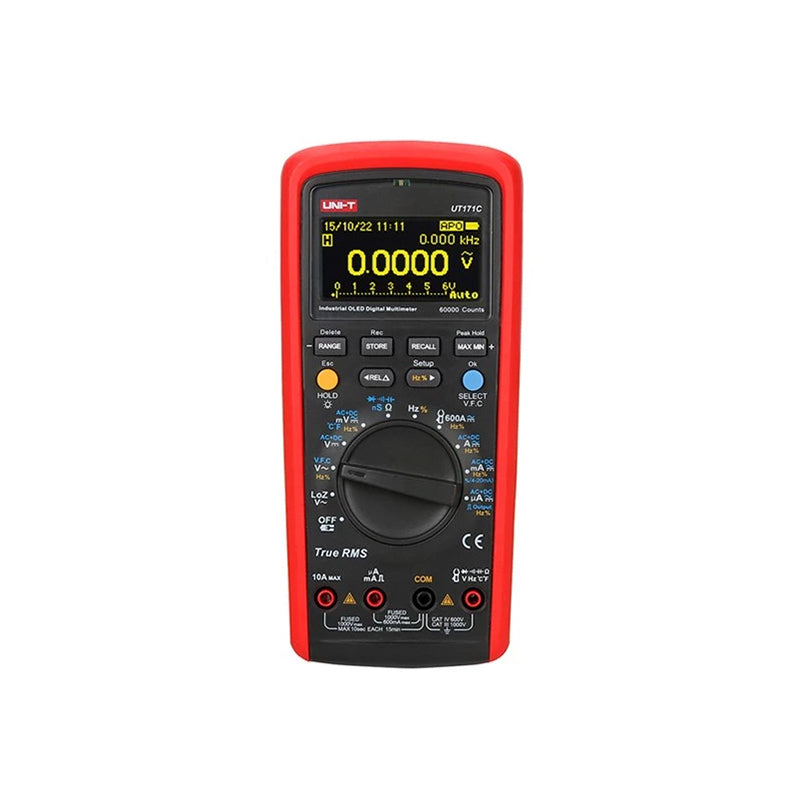 Multimetru digital UT171C OLED TRMS, 60000 afișaj, 10 A, CAT III 1000V Uni-T MIEUT171C