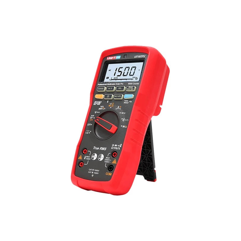 Multimetru digital portabil True RMS, IP67, AC 1500 V/DC 2500 V, CAT IV 1000 V Uni-T MIEUT197PV