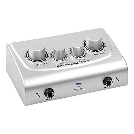 Mixer karaoke cu 2 intrări microfon și efect de ecou Azusa MIK0115
