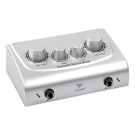 Mixer karaoke cu 2 intrări microfon și efect de ecou Azusa MIK0115