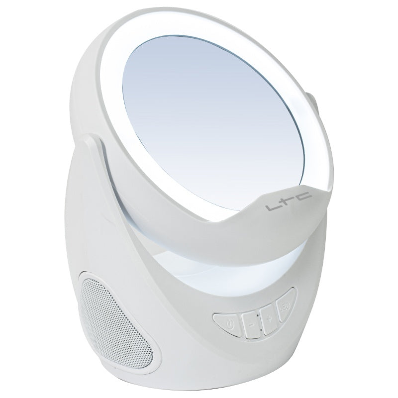 Boxă Bluetooth cu oglindă de machiaj iluminată și suport de telefon 2×3 W LTC MIRROR-PHONE