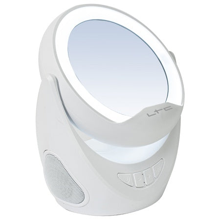 Boxă Bluetooth cu oglindă de machiaj iluminată și suport de telefon 2×3 W LTC MIRROR-PHONE