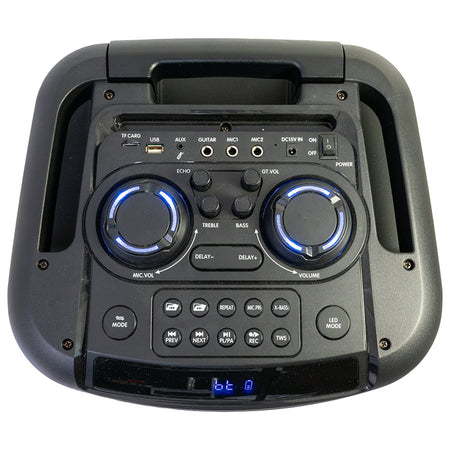 Boxă portabilă cu efecte LED 12"/30 cm, TWS, microfon - Ibiza Sound MOBILE800