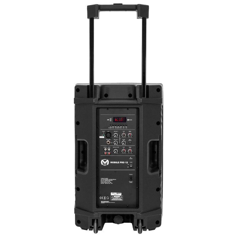 Boxă portabilă 12" TWS Bluetooth 250 W + 2 mic wireless Mac Mah MOBILEPRO12