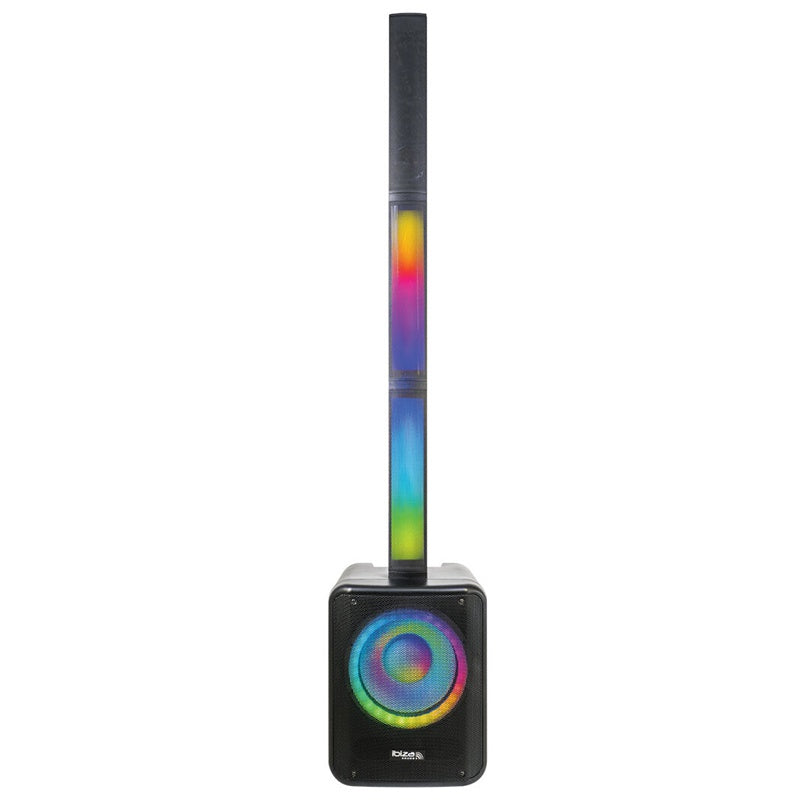 Boxă activă cu LED, Bluetooth, 350W RMS, TWS - Ibiza Sound MONOLITE