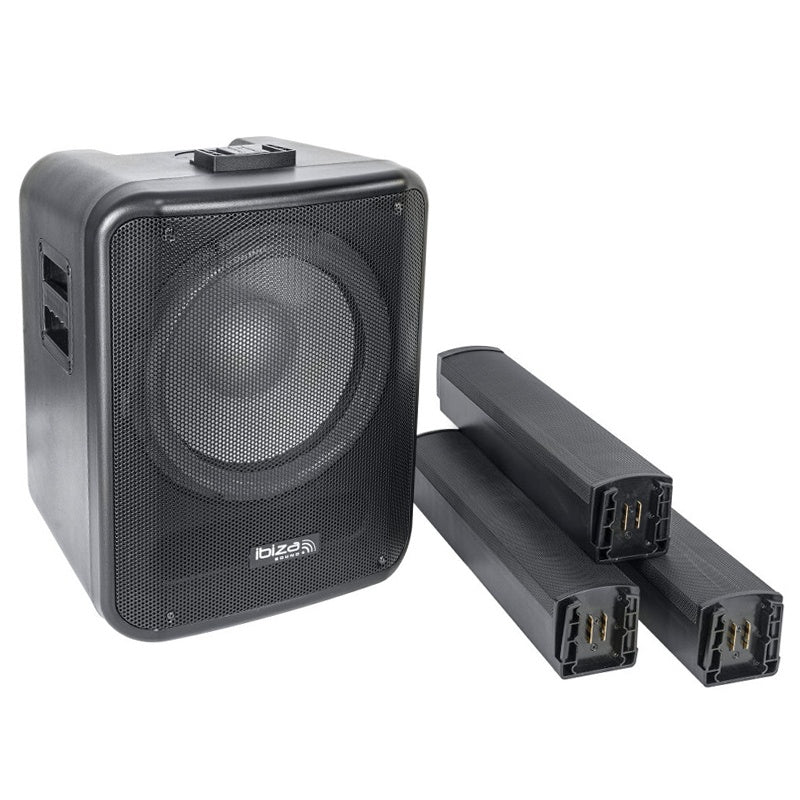 Boxă activă cu LED, Bluetooth, 350W RMS, TWS - Ibiza Sound MONOLITE