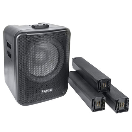 Boxă activă cu LED, Bluetooth, 350W RMS, TWS - Ibiza Sound MONOLITE