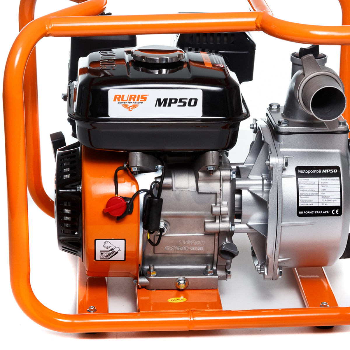 Motopompa Ruris Mp 50 + Furtun Refulare 2`` 20m