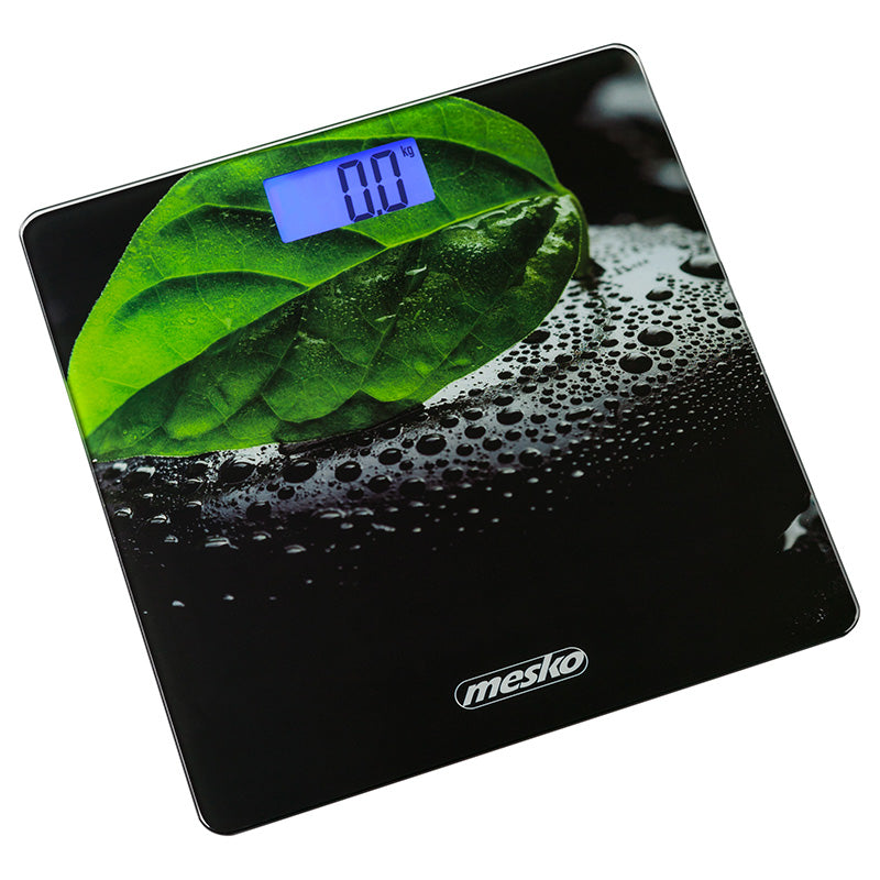 Cântar de persoane cu afișaj LCD și sticlă securizată până la 150 kg Mesko MS8149