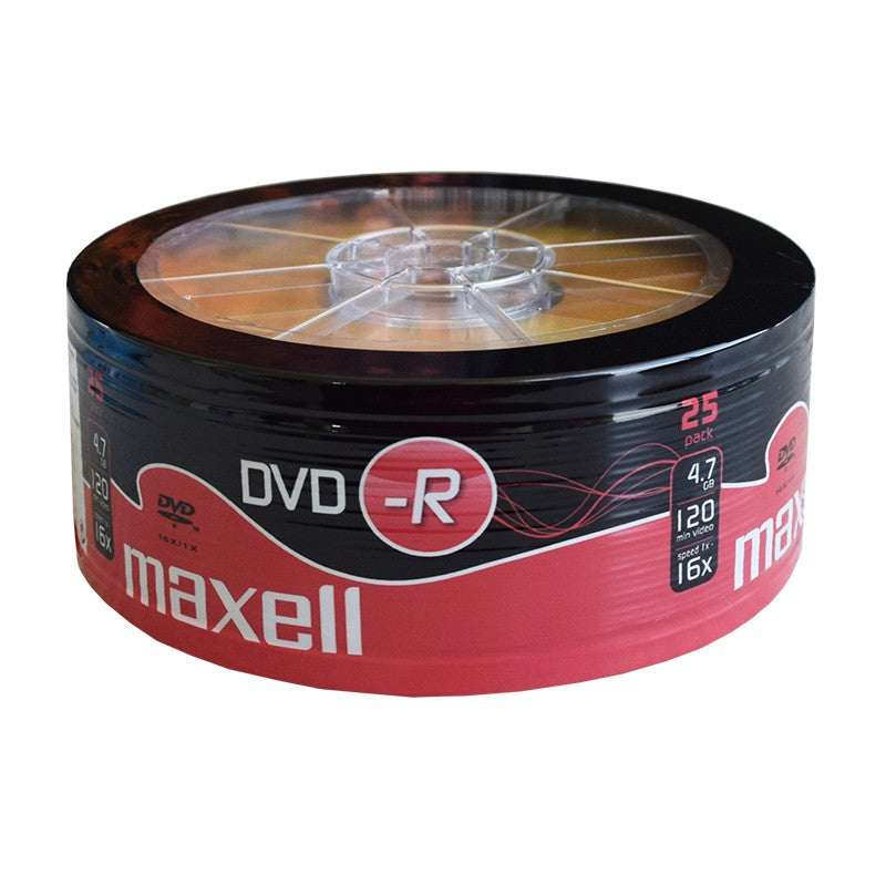 Set 25 discuri DVD-R de 4,7 GB cu viteză 16x Maxell MXD1625S-