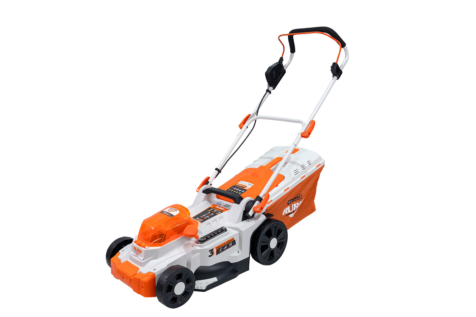 Masina de tuns gazon pe acumulator RURIS RXI3744E Power Alfa Up {contine 2 acumulatori+incarcator dublu}