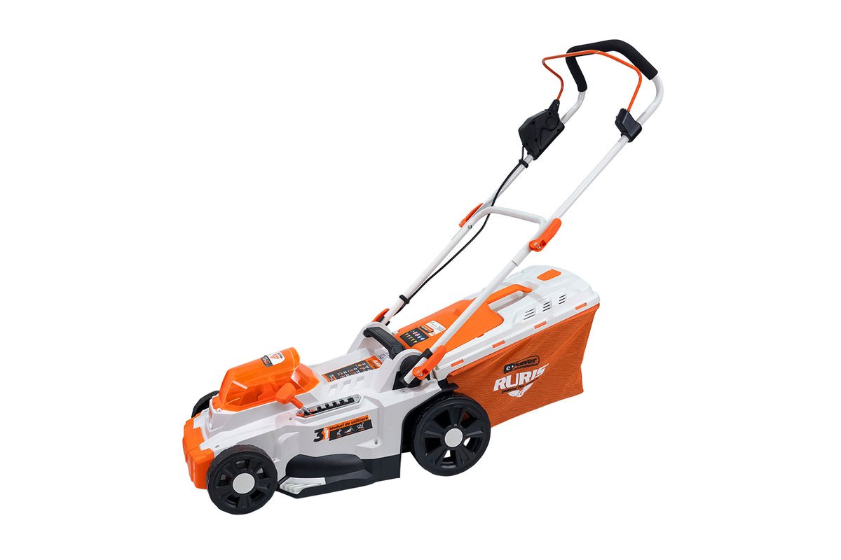 Masina de tuns gazon pe acumulator RURIS RXI3744E Power Alfa Up {contine 2 acumulatori+incarcator dublu}