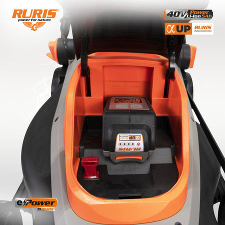 Masina De Tuns Gazon Pe Acumulator Ruris Rxi4345e Acumulator+incarcato