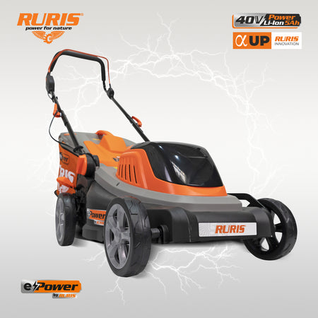 Masina De Tuns Gazon Pe Acumulator Ruris Rxi4345e Acumulator+incarcato