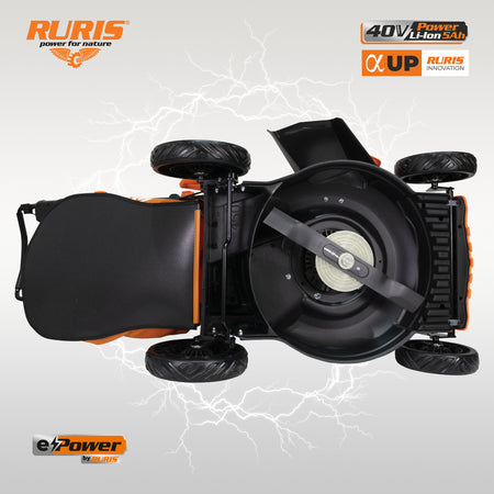 Masina De Tuns Gazon Pe Acumulator Ruris Rxi4645e, Acumulator+incarcat