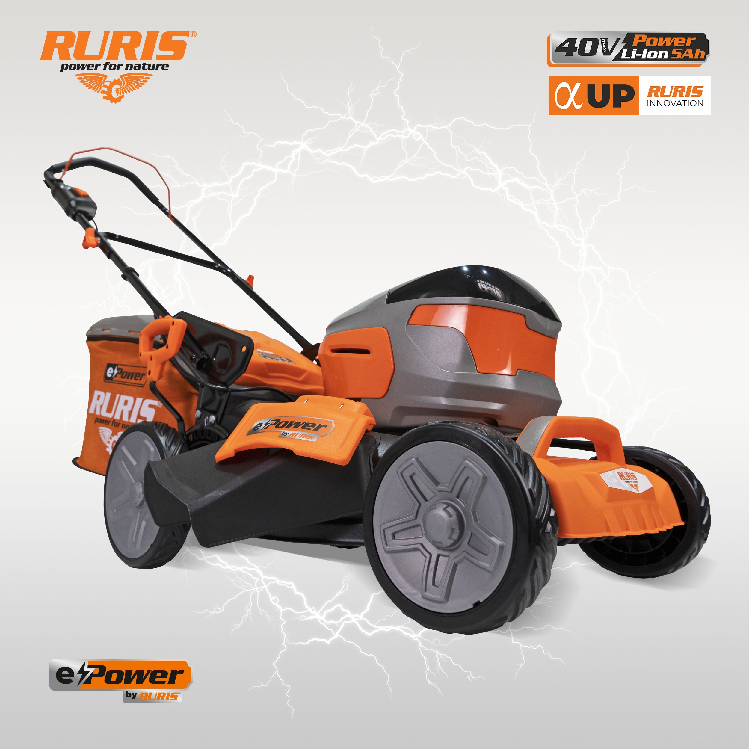 Masina De Tuns Gazon Pe Acumulator Ruris Rxi4645e, Acumulator+incarcat