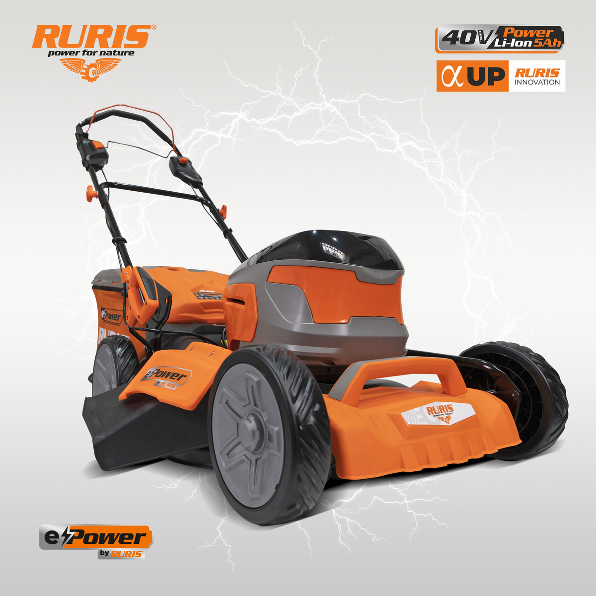 Masina De Tuns Gazon Pe Acumulator Ruris Rxri4645ae, Acumulator+incarc