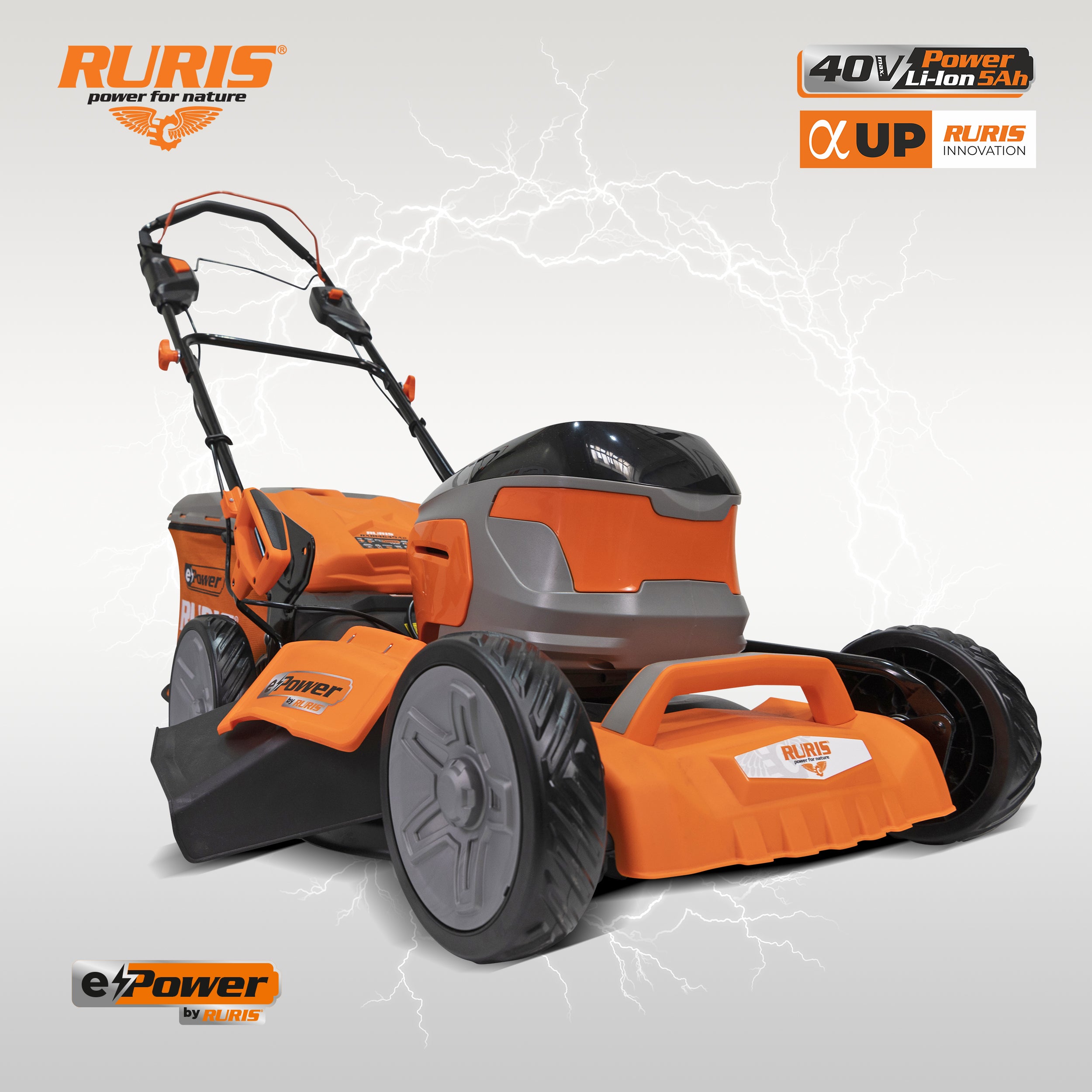 Masina De Tuns Gazon Pe Acumulator Ruris Rxri4645ae, Acumulator+incarc