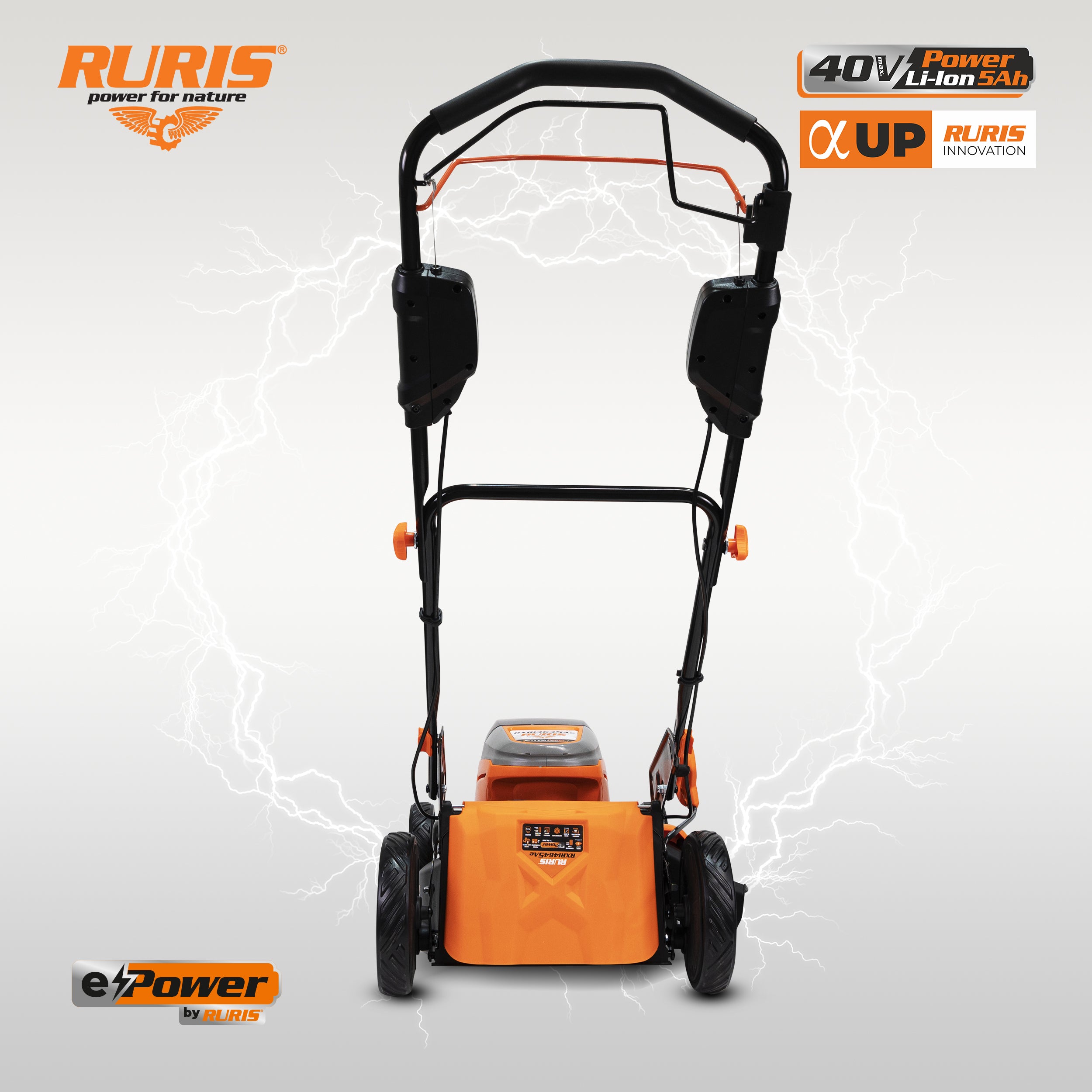 Masina De Tuns Gazon Pe Acumulator Ruris Rxri4645ae, Acumulator+incarc