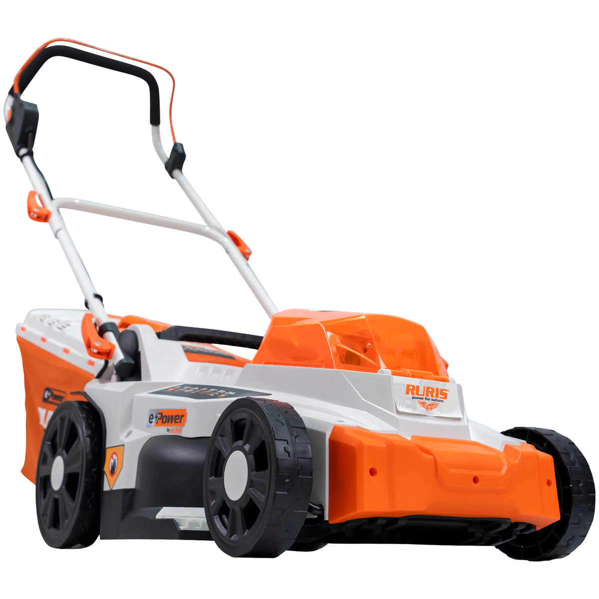 Masina de tuns gazon pe acumulator RURIS RXI3744E Power Alfa Up {contine 2 acumulatori+incarcator dublu}