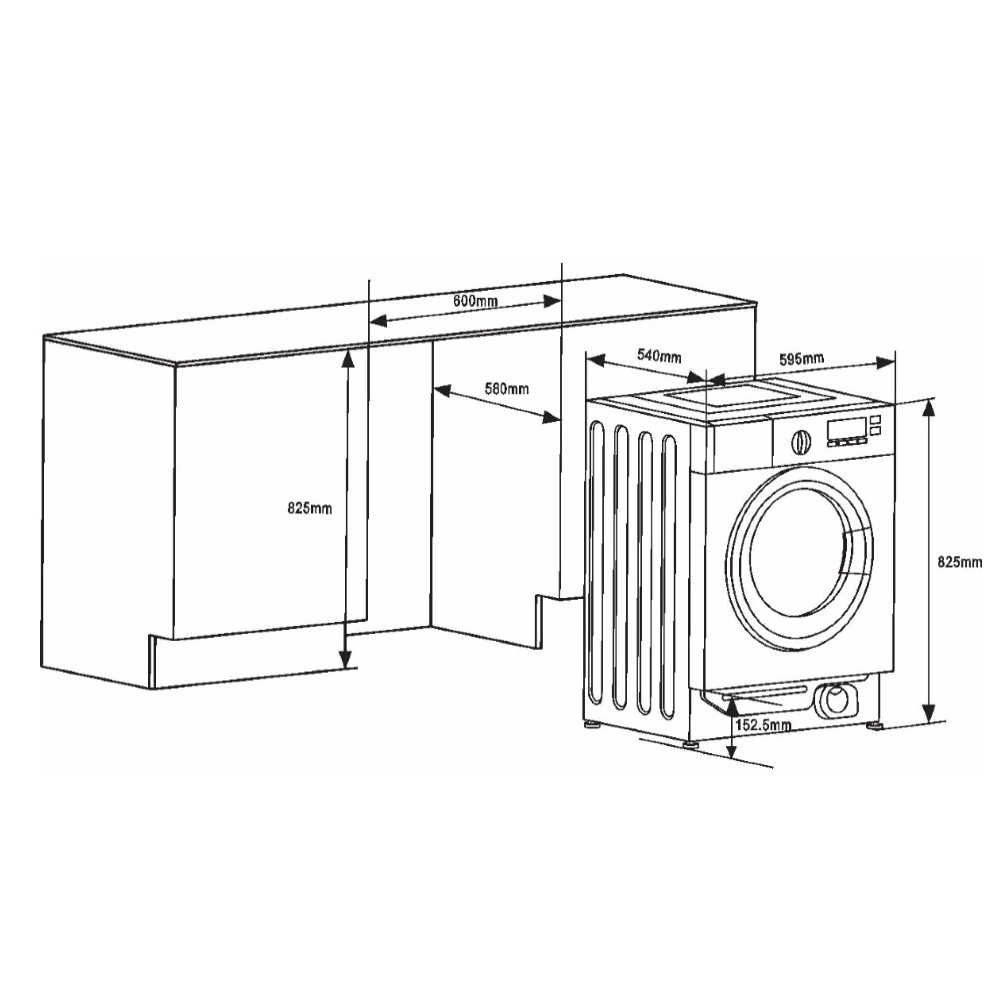 Masina De Spalat Rufe Cu Uscator Samus, 8 Kg, Uscare 6 Kg, Cls E