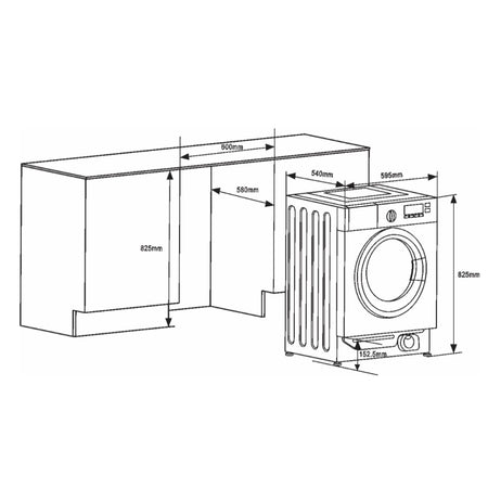 Masina De Spalat Rufe Cu Uscator Samus, 8 Kg, Uscare 6 Kg, Cls E