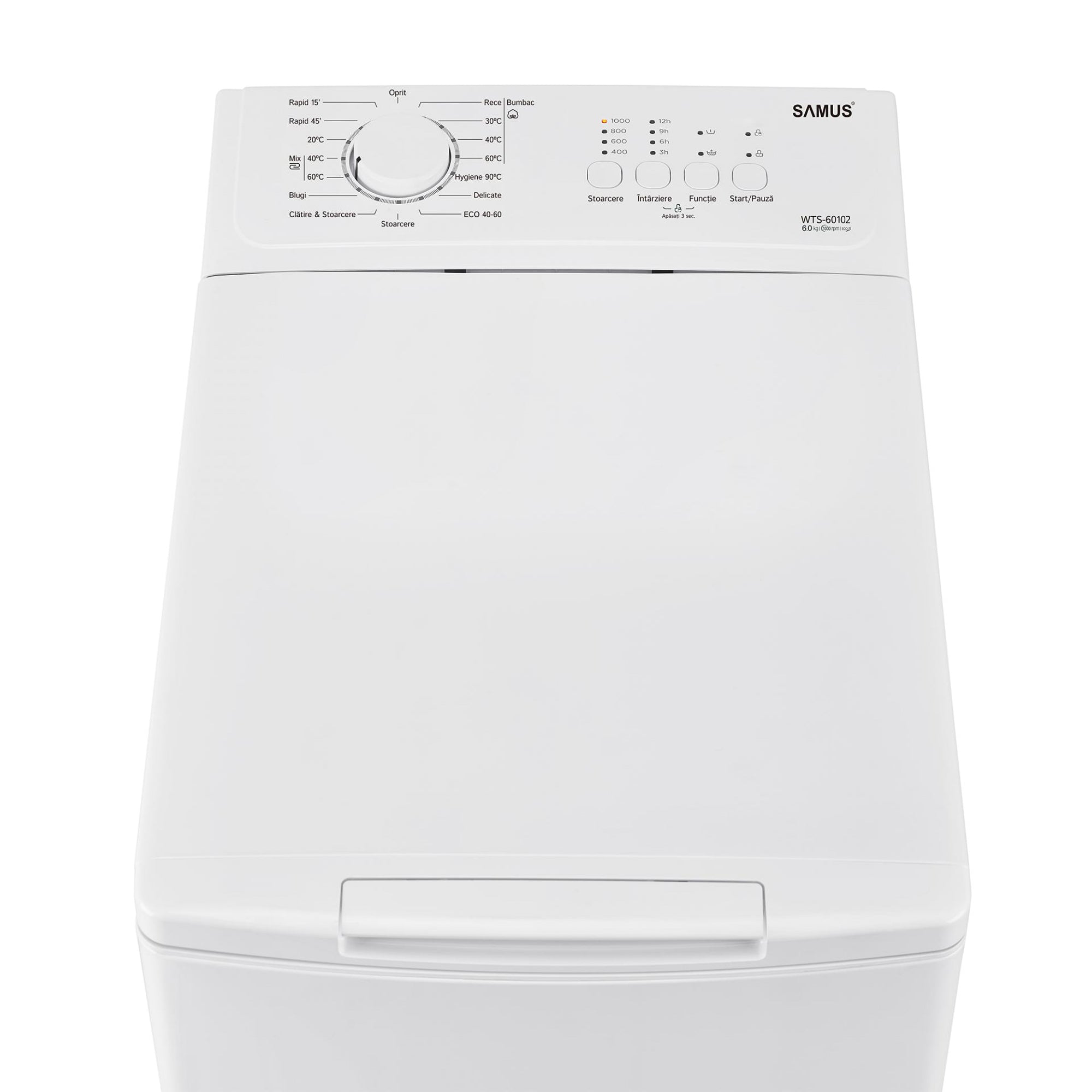 Masina Spalat Rufe Incarcare Verticala  Samus Wts-60102