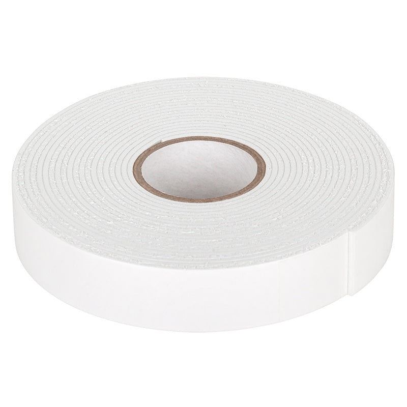 Bandă dublu adezivă din spumă EVA albă de 5 m × 20 mm cu grosime de 1,5 mm Rebel NAR0037