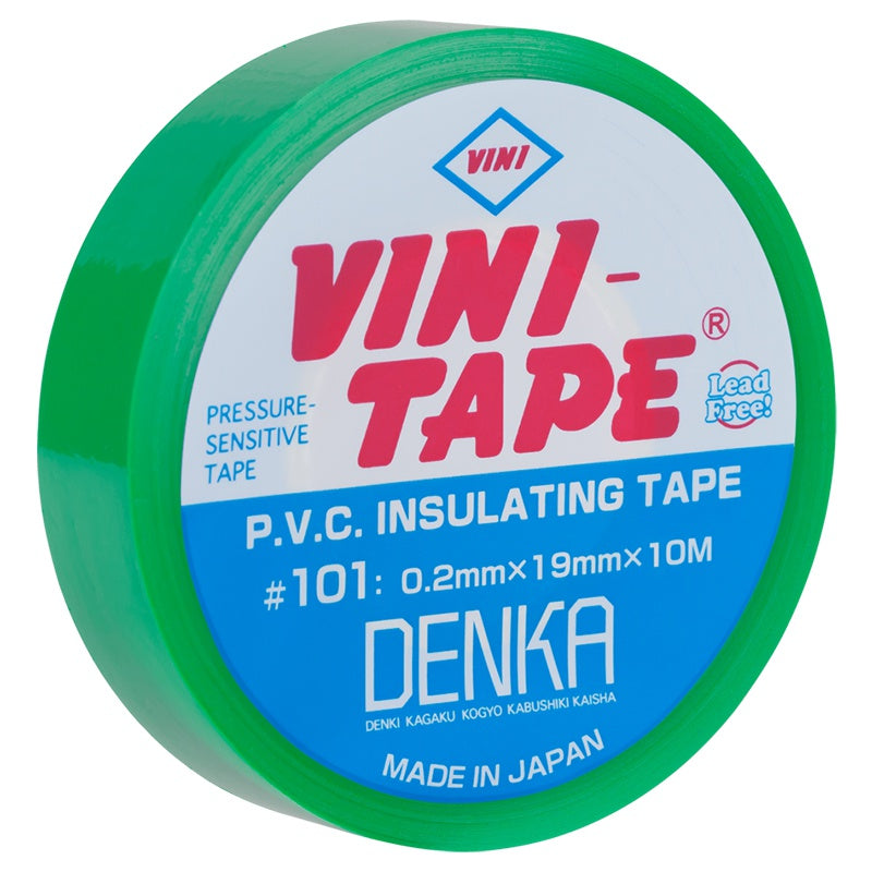 Bandă izolatoare verde de 19 mm × 9,1 m cu grosime de 0,2 mm VINI NAR0039D
