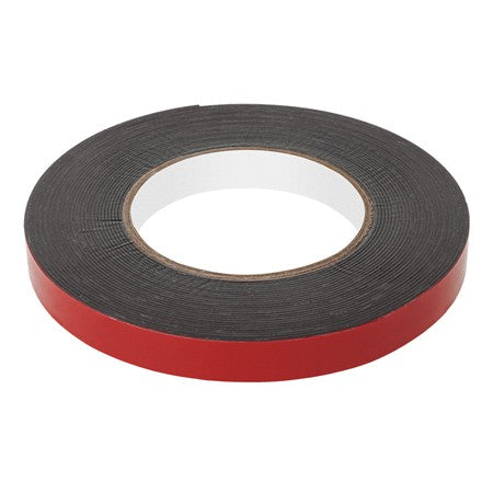 Bandă dublu-adezivă din spumă EVA de 15 mm × 10 m neagră Rebel NAR0424B