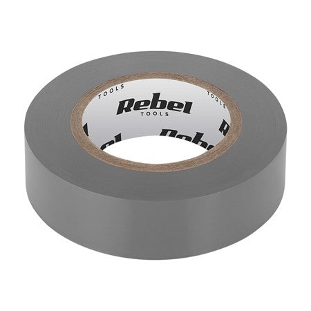 Bandă izolatoare gri de 0,13 mm × 19 mm × 9,14 m Rebel NAR0428