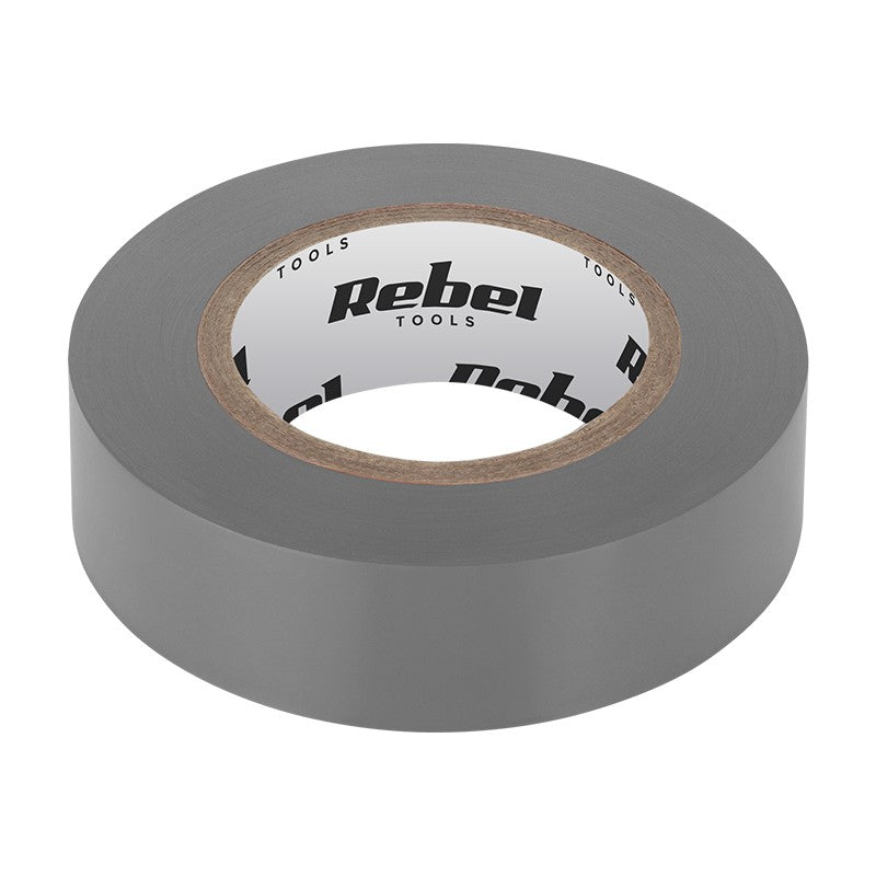 Bandă izolatoare gri de 0,13 mm × 19 mm × 9,14 m Rebel NAR0428