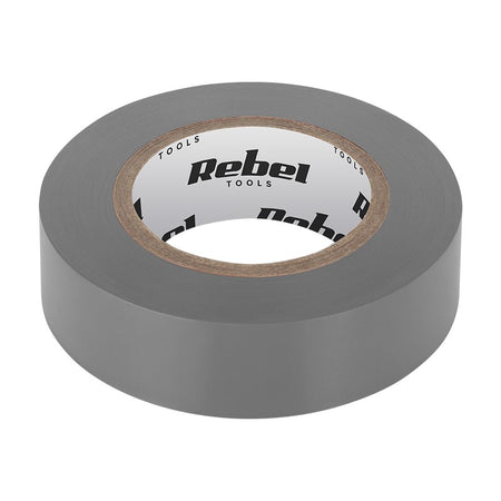 Bandă izolatoare gri de 0,13 mm × 19 mm × 9,14 m Rebel NAR0428