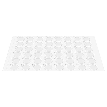 Set 144 stickere dublu adezive transparente cu diametru de 10 mm NAR0491-10
