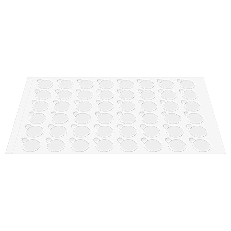 Set 144 stickere dublu adezive transparente cu diametru de 10 mm NAR0491-10