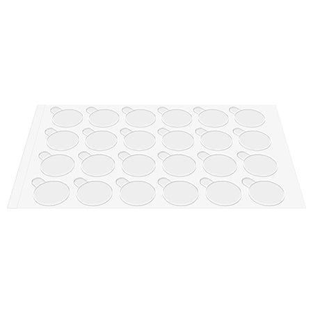 Set 72 autocolante dublu adezive transparente cu diametru de 15 mm NAR0491-15