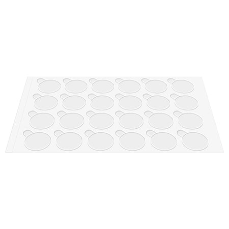 Set 72 autocolante dublu adezive transparente cu diametru de 15 mm NAR0491-15