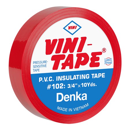 Bandă izolatoare roșie de 0,15 mm x 19 mm x 9,144 m VINI NAR0513