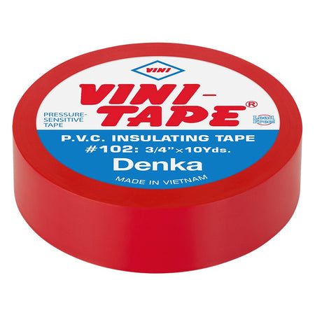 Bandă izolatoare roșie de 0,15 mm x 19 mm x 9,144 m VINI NAR0513